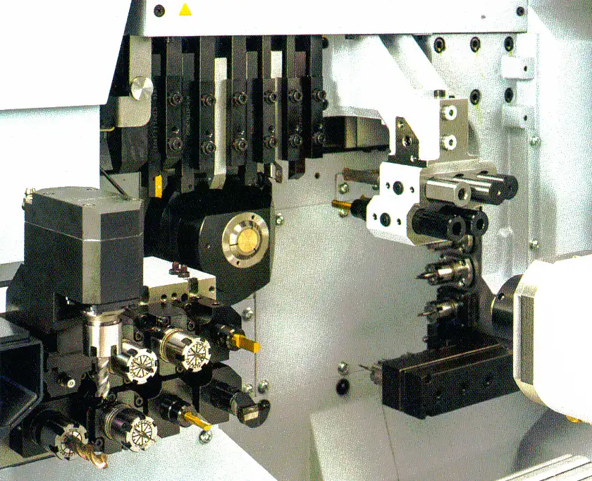 スター精密 スイス型CNC自動旋盤SR20Jの刃物台構成