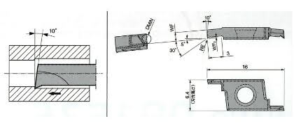 ツインバー PR1535 | KYOCERA(京セラ) - 小内径加工/小径端面溝入れ