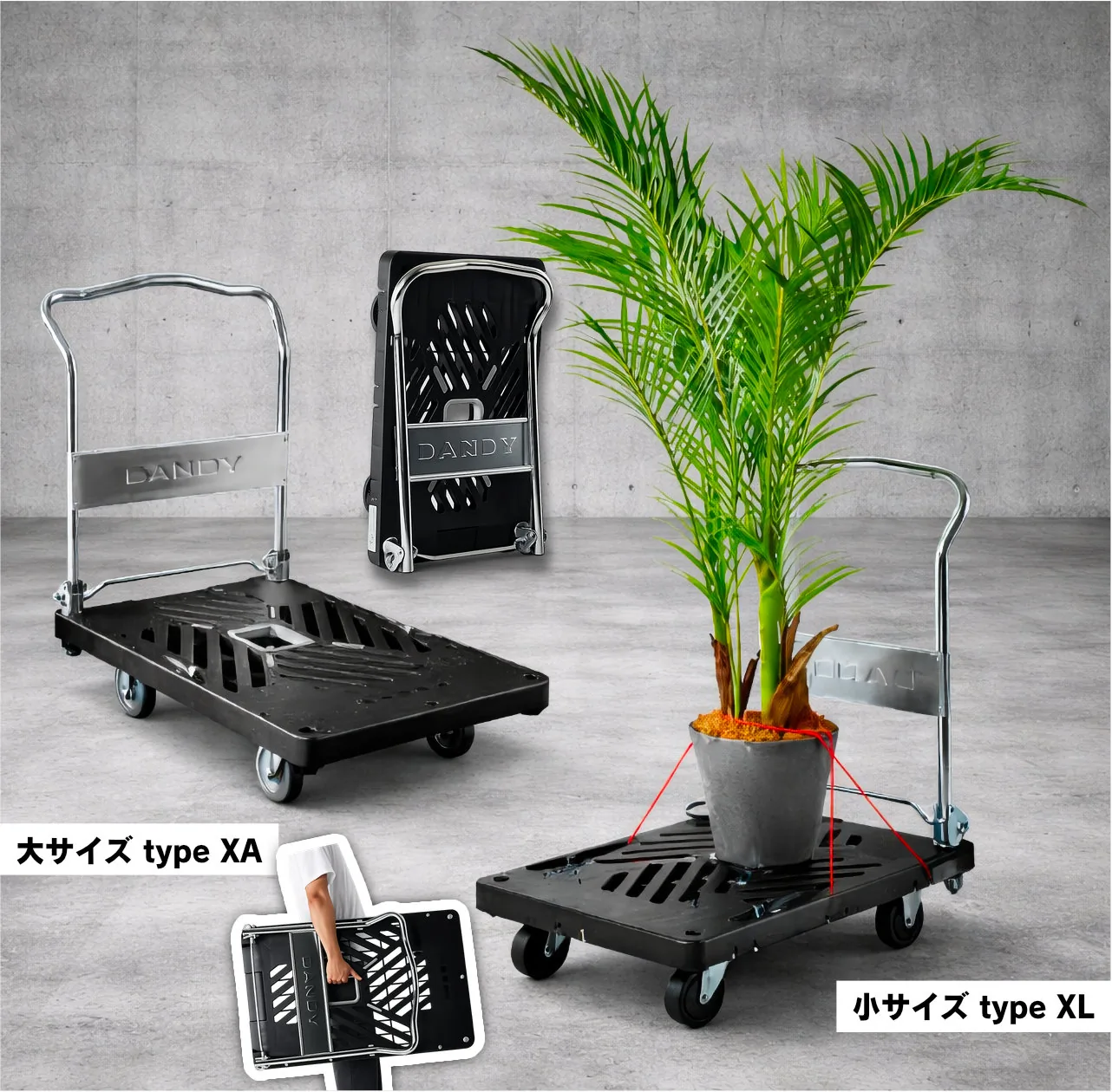 花岡車輌製軽量なDANDY Xシリーズの写真 大サイズ type XA / 小サイズ type XL