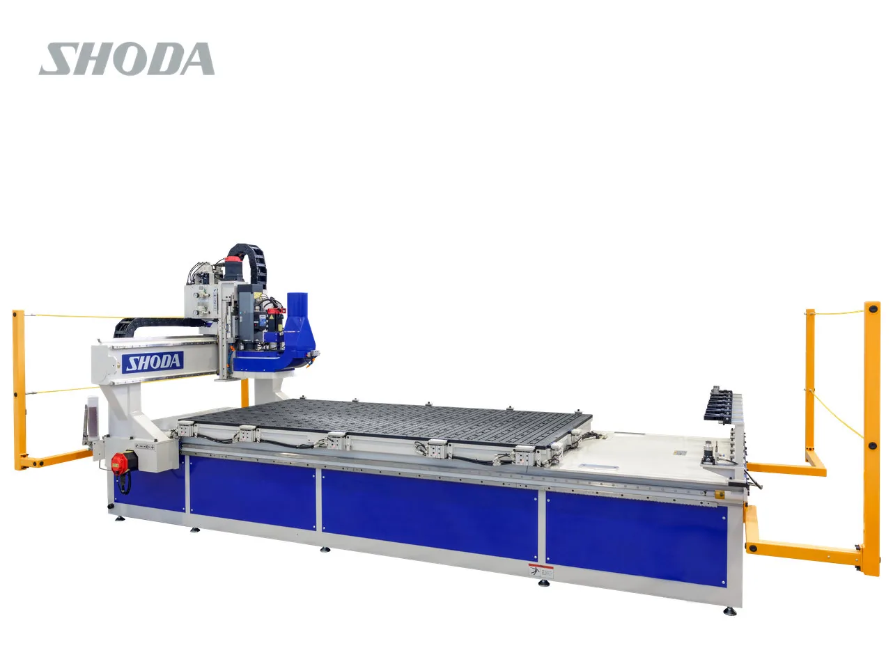 SHODA（庄田鉄工）BS101C は、SHODAのベーシックガントリーNCルータ BS101 をベースに、C軸旋回機能を備えた4軸制御マシニングセンターです。