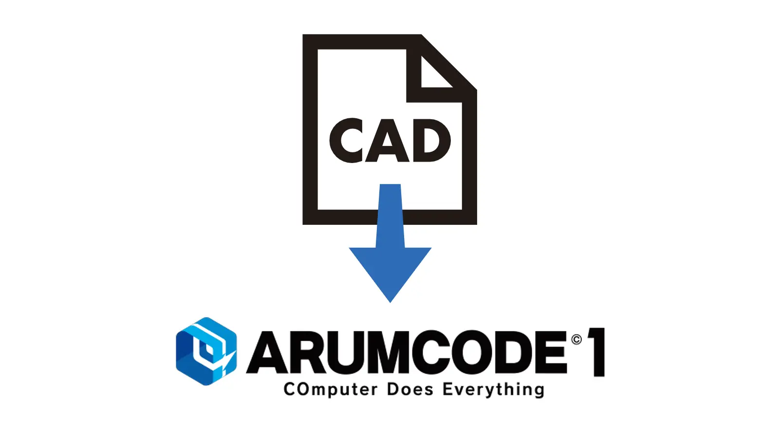 3D CADデータをアルムコードに読み込ませます。